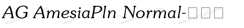 AG AmesiaPln Normal字体转换